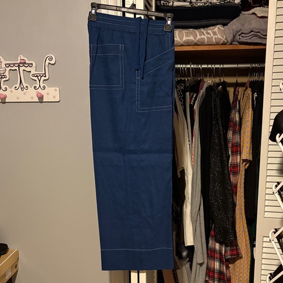 Liverpool Pants - Liverpool Blue Wide Leg Pants